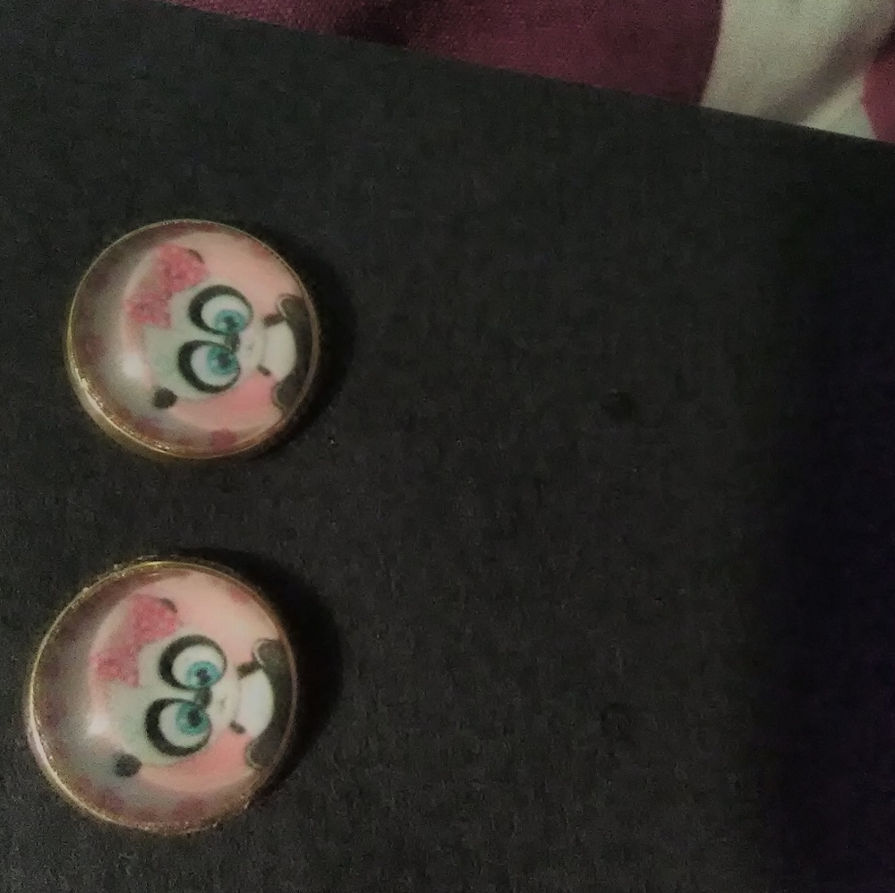 8 set handmade little girls animal post earrings